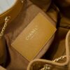 69304d57f09edb6de4c4e77f Upgraded Chanel 25C Hobo Bag in Sanded Calfskin - Mini Fringe Shoulder Bag with Vintage Coin Toggle Drawstring, Quilted Design, Retro Black-Gold Finish, Classic Chain Strap