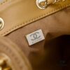 69304d57f09edb6de4c4e780 Upgraded Chanel 25C Hobo Bag in Sanded Calfskin - Mini Fringe Shoulder Bag with Vintage Coin Toggle Drawstring, Quilted Design, Retro Black-Gold Finish, Classic Chain Strap
