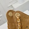 69304d61f09edb6de4c4e78d Upgraded Chanel 25C Hobo Bag in Sanded Calfskin - Mini Fringe Shoulder Bag with Vintage Coin Toggle Drawstring, Quilted Design, Retro Black-Gold Finish, Classic Chain Strap