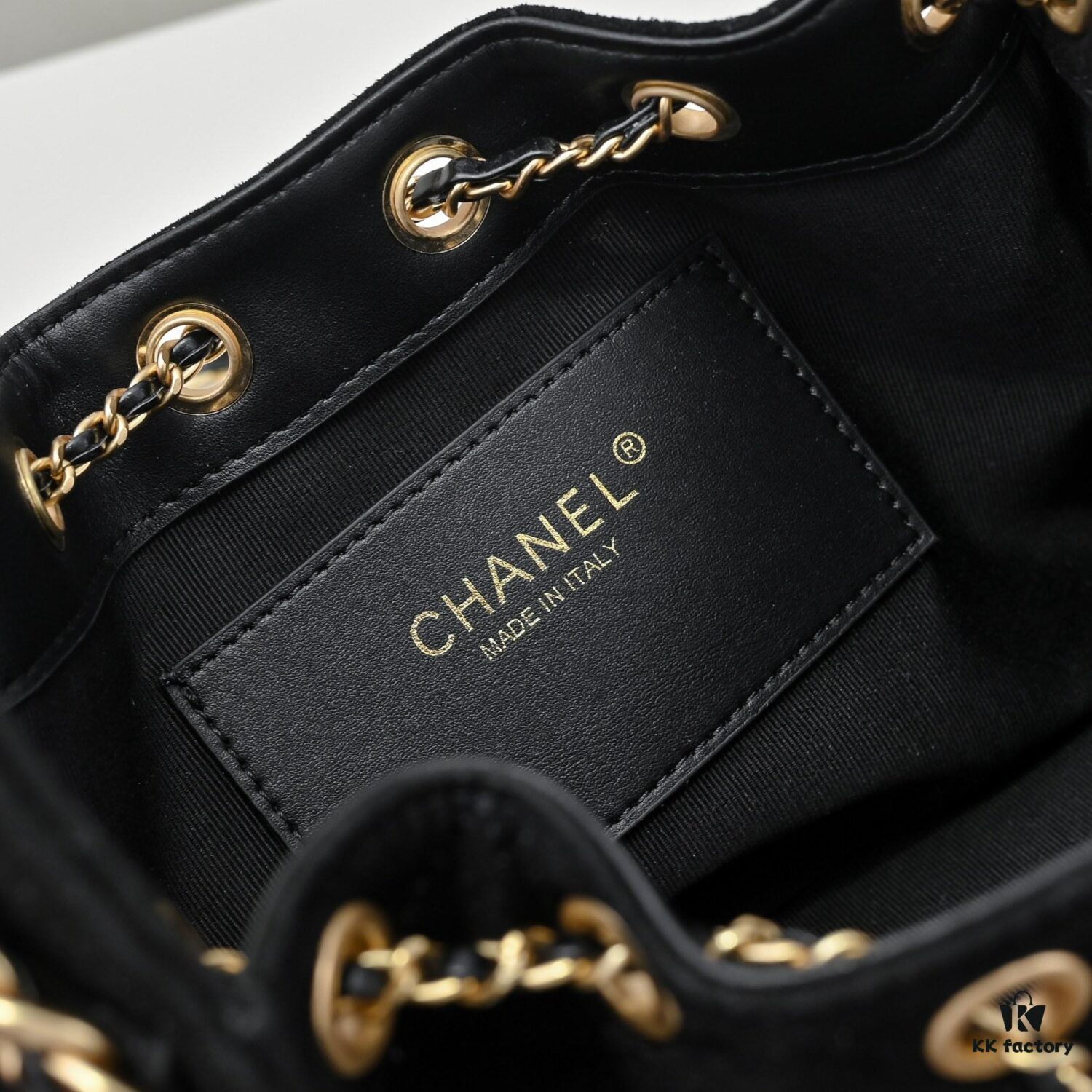 69304d6ef09edb6de4c4e79d Mini Chanel 25C Bag Hobo Suede Crossbody Bucket Bag with Vintage Coin Toggle Drawstring, Quilted Design, Retro Black and Gold Hardware, Classic Chain Strap