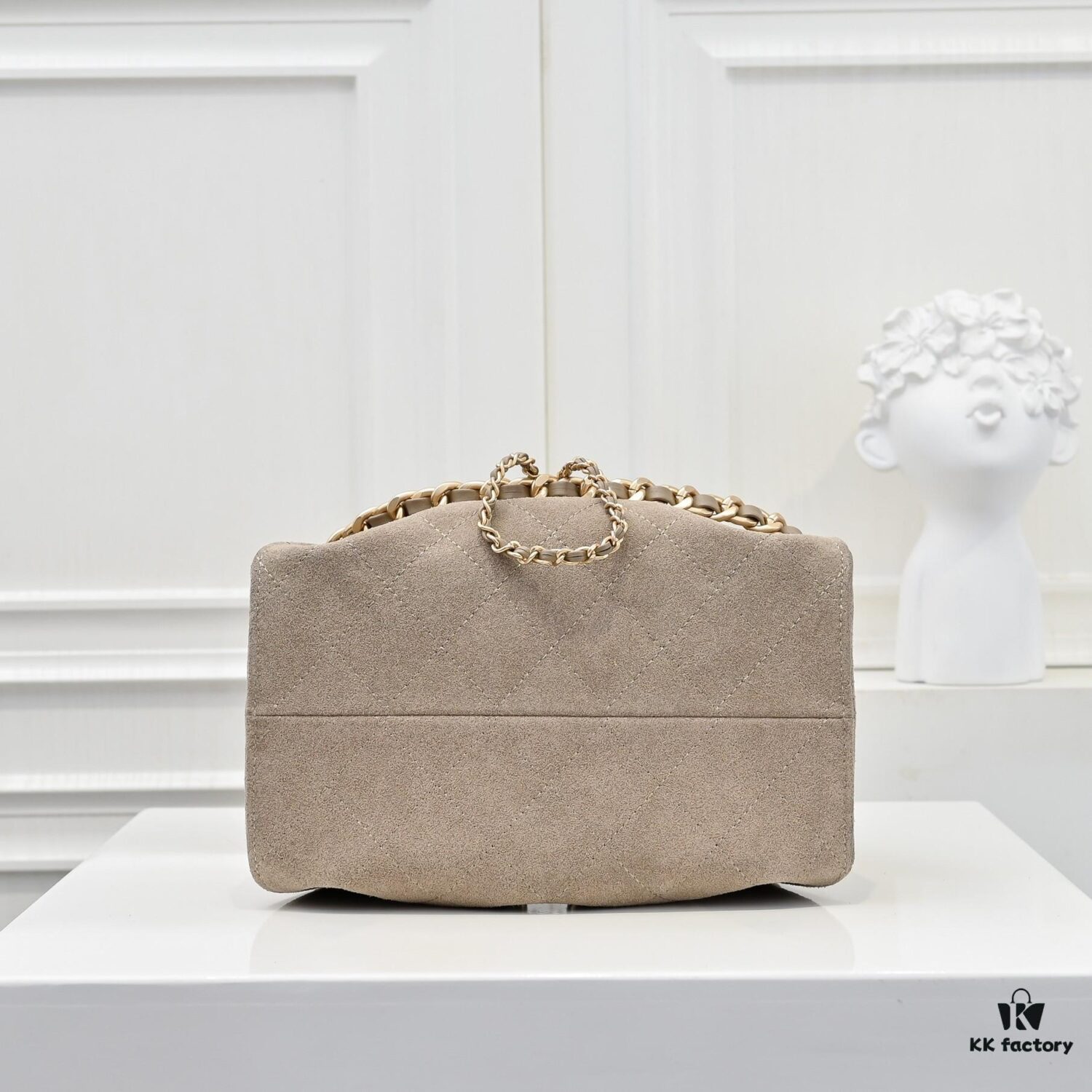 69304d74f09edb6de4c4e7a6 Mini Chanel 25C Hobo Bag in Suede, Crossbody Bucket Bag with Vintage Coin Toggle Drawstring, Diamond Quilting, Retro Black-Gold Hardware, Classic Chain Design