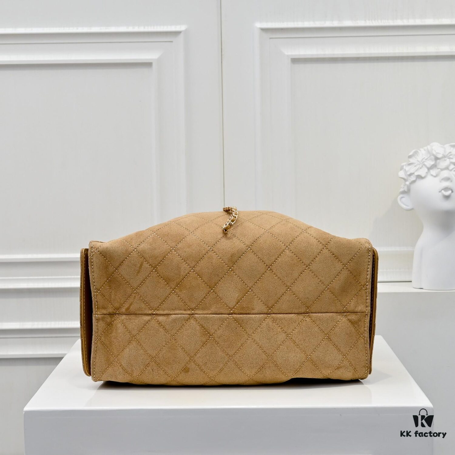 69304d7ff09edb6de4c4e7b4 Large Upgraded Chanel 25C Hobo Bag in Suede Calfskin - Vintage Bucket Bag with Drawstring Closure, Quilted Diamond Pattern, Retro Gold-Tone Hardware and Classic Chain Design