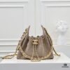 69304d8ef09edb6de4c4e7c9 Mini Chanel 25C Hobo Bag in Suede, Crossbody Bucket Bag with Vintage Coin Toggle Drawstring, Diamond Quilting, Retro Black-Gold Hardware, Classic Chain Design