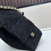 69304d90f09edb6de4c4e7cb Large Vegan Leather Hobo Bag, Suede Finish, Upgraded Chanel 25C Style, Vintage Coin Button Drawstring Bucket Bag with Diamond Quilting, Retro Black-Gold Hardware, Classic Chain Design