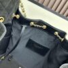 69304d92f09edb6de4c4e7d0 Large Vegan Leather Hobo Bag, Suede Finish, Upgraded Chanel 25C Style, Vintage Coin Button Drawstring Bucket Bag with Diamond Quilting, Retro Black-Gold Hardware, Classic Chain Design