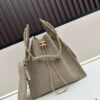 69304d94f09edb6de4c4e7d1 Large Size Suede, Frosted Upgrade Version Chanel 25C Hobo Bag, Vintage Coin Button Drawstring Bucket Bag with Diamond Quilting, Retro Black and Gold, Classic Chain Design