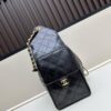 69304dadf09edb6de4c4e7f2 Large Vegan Leather Hobo Bag, Suede Finish, Upgraded Chanel 25C Style, Vintage Coin Button Drawstring Bucket Bag with Diamond Quilting, Retro Black-Gold Hardware, Classic Chain Design