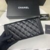 CHANEL Le Boy Long Wallet A80286 Lambskin Antique Silver Hardware, Original Quality, Full Packaging