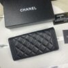 69304dc8f09edb6de4c4e815 CHANEL Le Boy Long Wallet, Model A80286, Lambskin with Gold-Tone Hardware, Original Quality, Complete Packaging, Size 10.5 x 19 x 3 cm, Color: Beige Lambskin with Gold Clasp