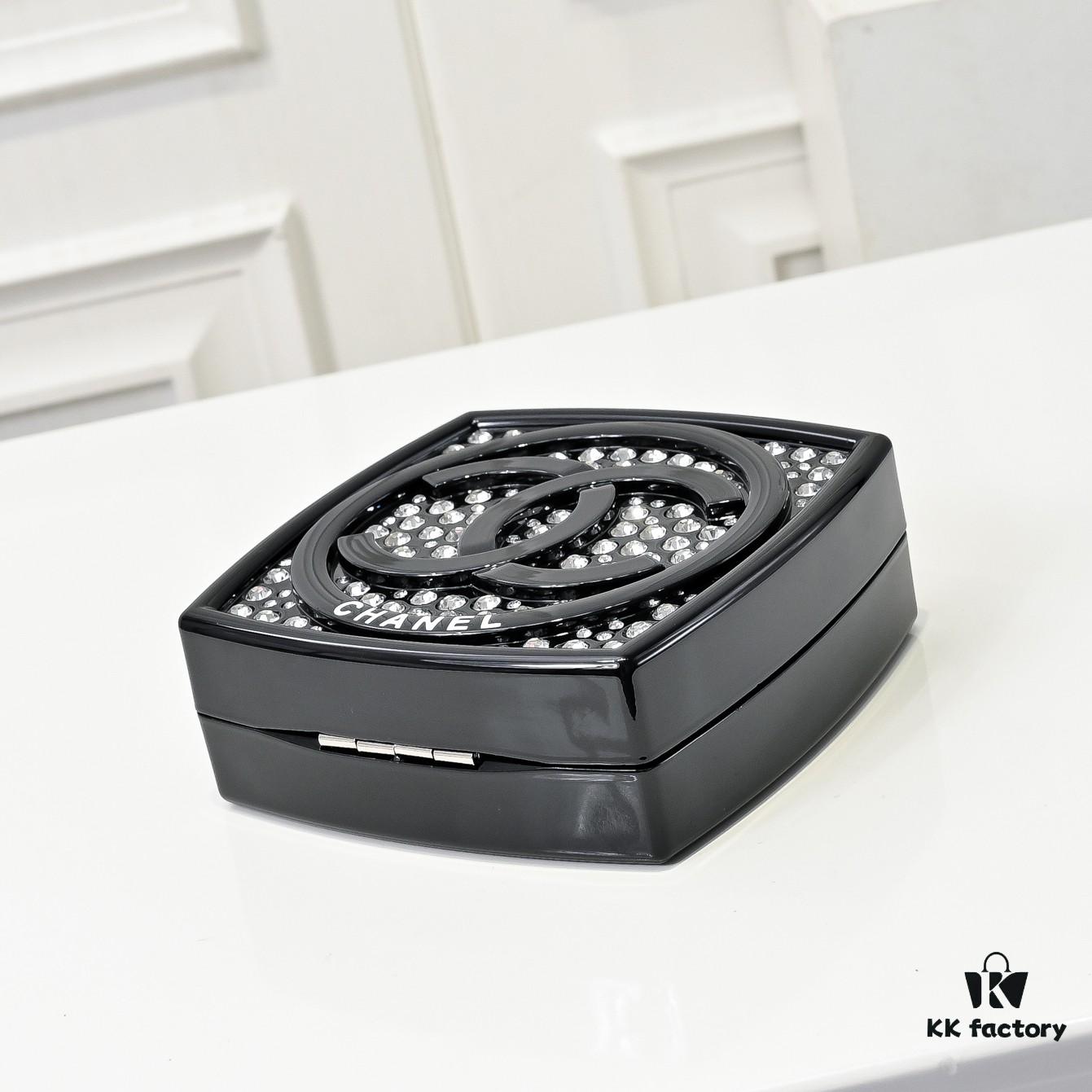 69304debf09edb6de4c4e83b Limited Edition CHANEL Diamond Powder Case - Sparkling and Elegant, A Must-Have Fashion Accessory