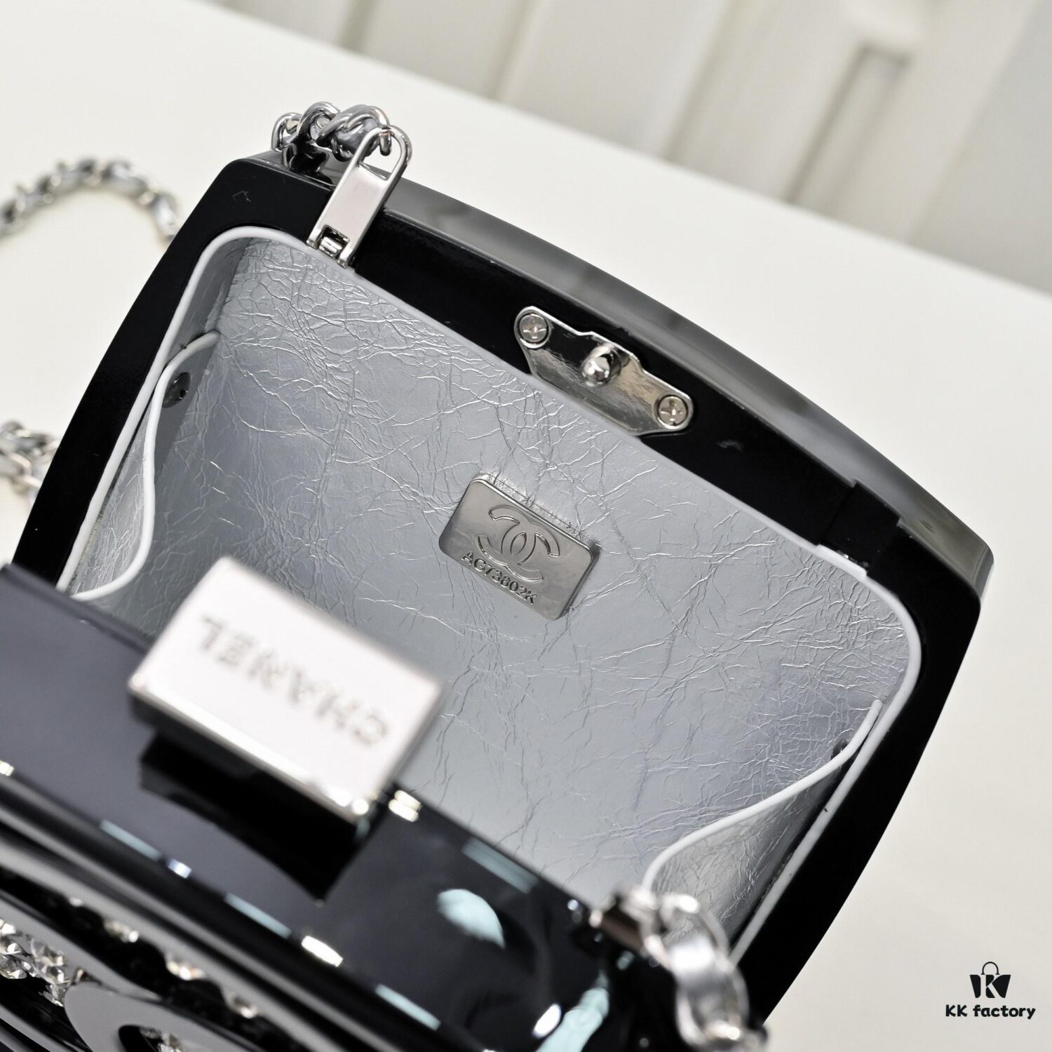 69304df2f09edb6de4c4e840 Limited Edition CHANEL Diamond Powder Case - Sparkling and Elegant, A Must-Have Fashion Accessory