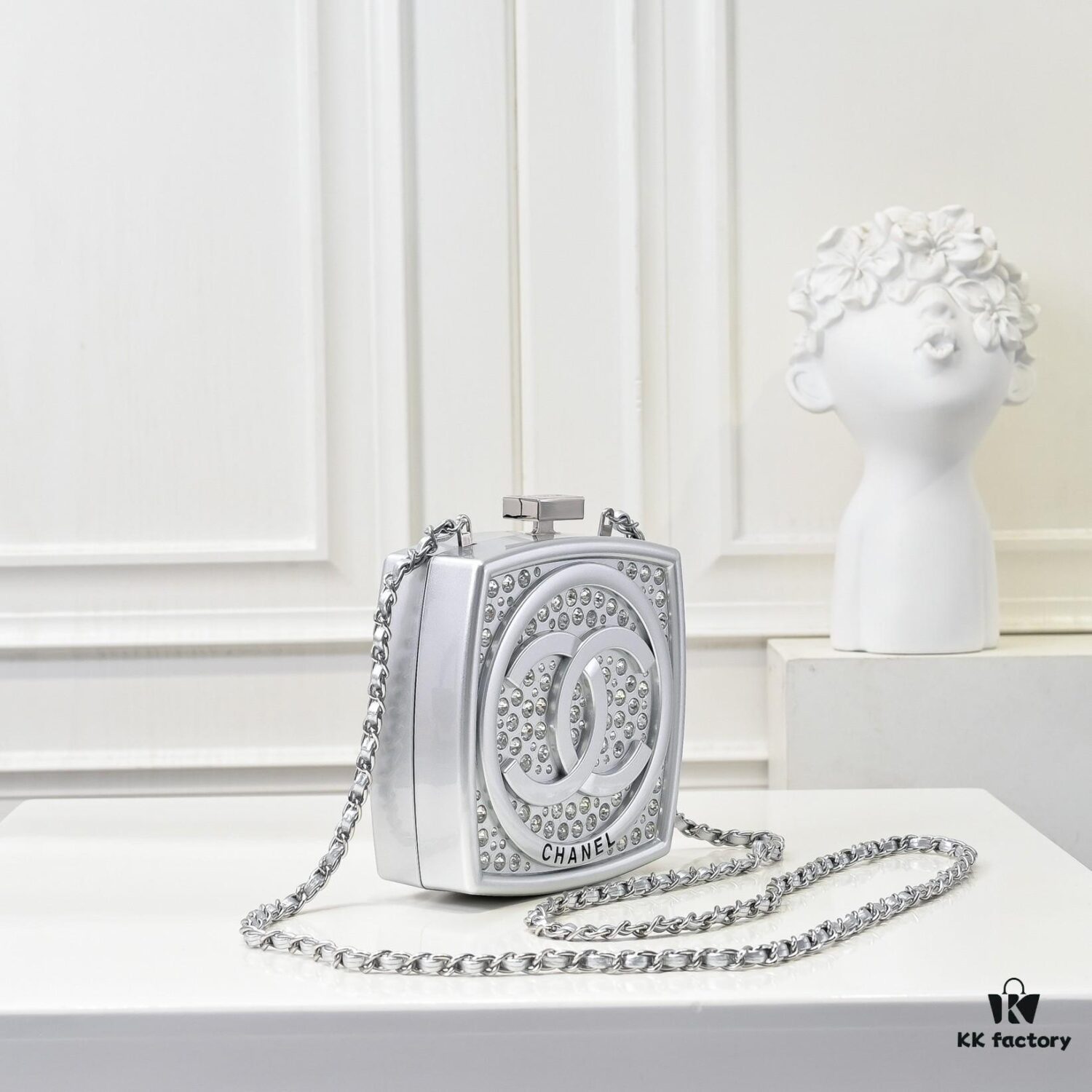 69304df3f09edb6de4c4e842 Limited Edition CHANEL Diamond Powder Case - Sparkling and Elegant, A Must-Have Fashion Accessory