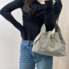 69304dfff09edb6de4c4e852 Upgraded Chanel 25C Style Hobo Bag in Quilted Calf Leather – Vintage Gold Buckle Drawstring Bucket Bag with Diamond Stitching and Retro Black-Gold Accents