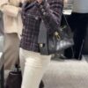 69304e04f09edb6de4c4e857 Upgraded Chanel 25C Style Hobo Bag in Quilted Calf Leather – Vintage Gold Buckle Drawstring Bucket Bag with Diamond Stitching and Retro Black-Gold Accents