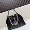 69304e0bf09edb6de4c4e85e Upgraded Chanel 25C Style Hobo Bag in Quilted Calf Leather – Mini Crossbody Bucket Bag with Vintage Gold-Tone Drawstring Closure, Diamond Stitching, and Classic Chain Strap