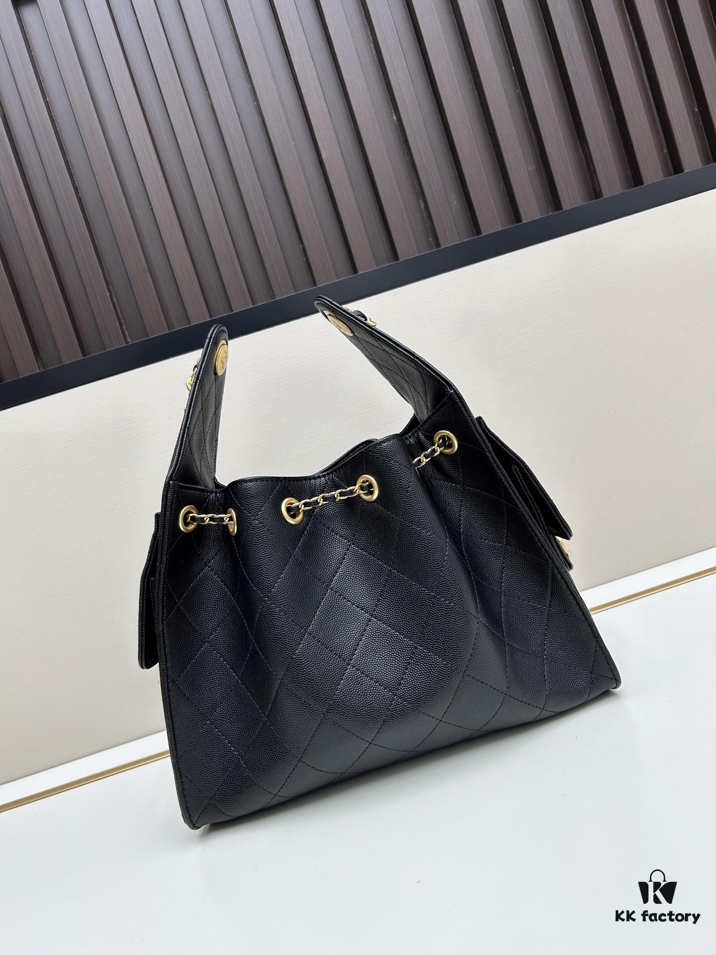 69304e0ef09edb6de4c4e862 Upgraded Chanel 25C Hobo Bag in Quilted Calfskin - Mini Vintage Drawstring Bucket Bag with Retro Gold Buckle, Diamond Stitching, and Classic Chain Design