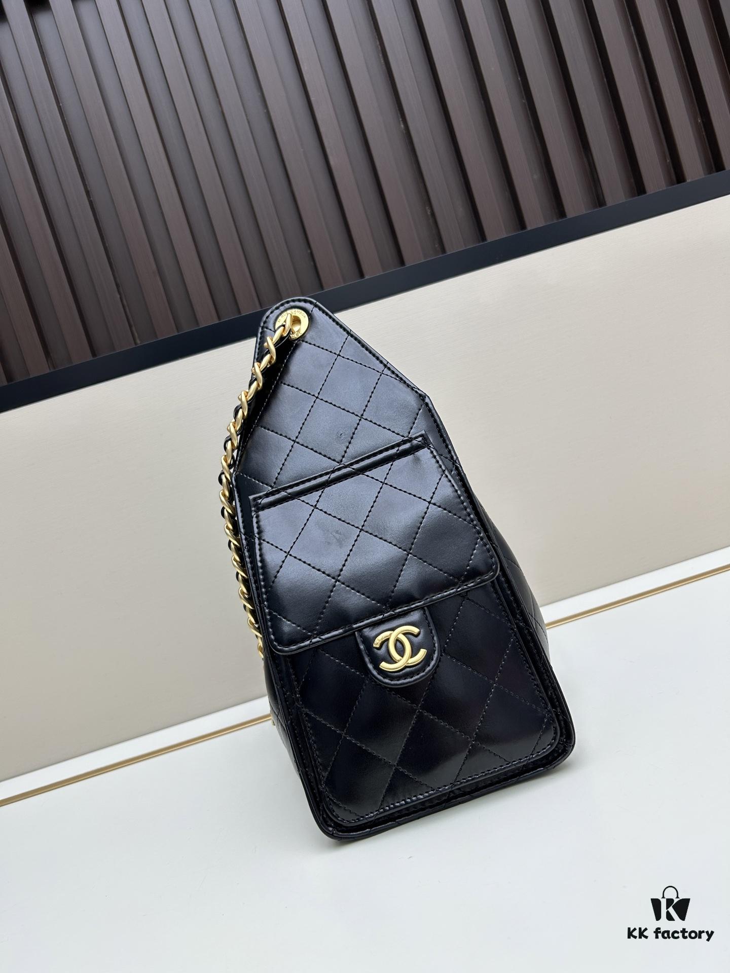 69304e11f09edb6de4c4e864 Upgraded Chanel 25C Style Hobo Bag in Quilted Calf Leather – Mini Crossbody Bucket Bag with Vintage Gold-Tone Drawstring Closure, Diamond Stitching, and Classic Chain Strap