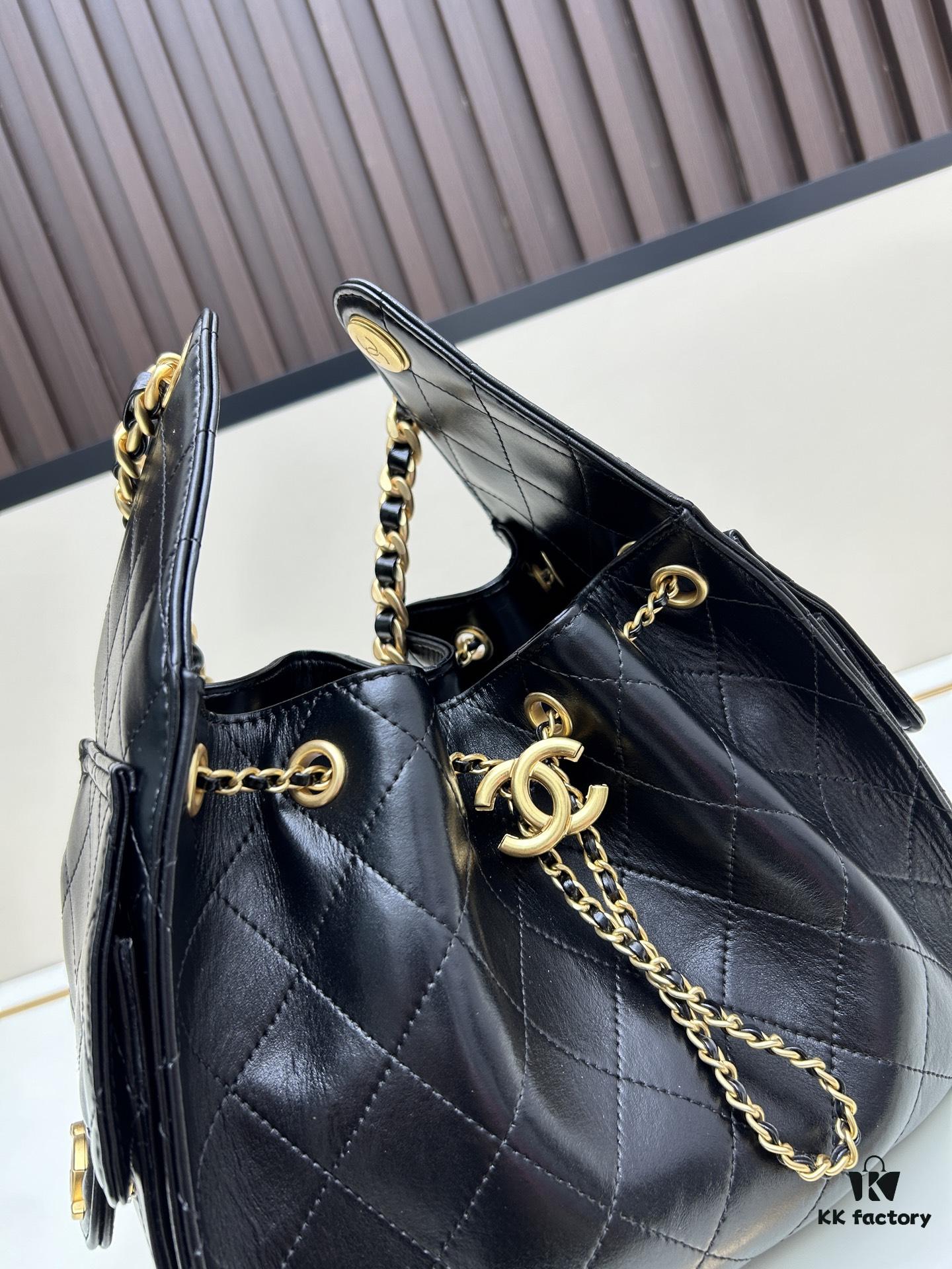 69304e14f09edb6de4c4e868 Upgraded Chanel 25C Style Hobo Bag in Quilted Calf Leather – Mini Crossbody Bucket Bag with Vintage Gold-Tone Drawstring Closure, Diamond Stitching, and Classic Chain Strap