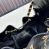 69304e16f09edb6de4c4e86b Upgraded Chanel 25C Style Hobo Bag in Quilted Calf Leather – Mini Crossbody Bucket Bag with Vintage Gold-Tone Drawstring Closure, Diamond Stitching, and Classic Chain Strap