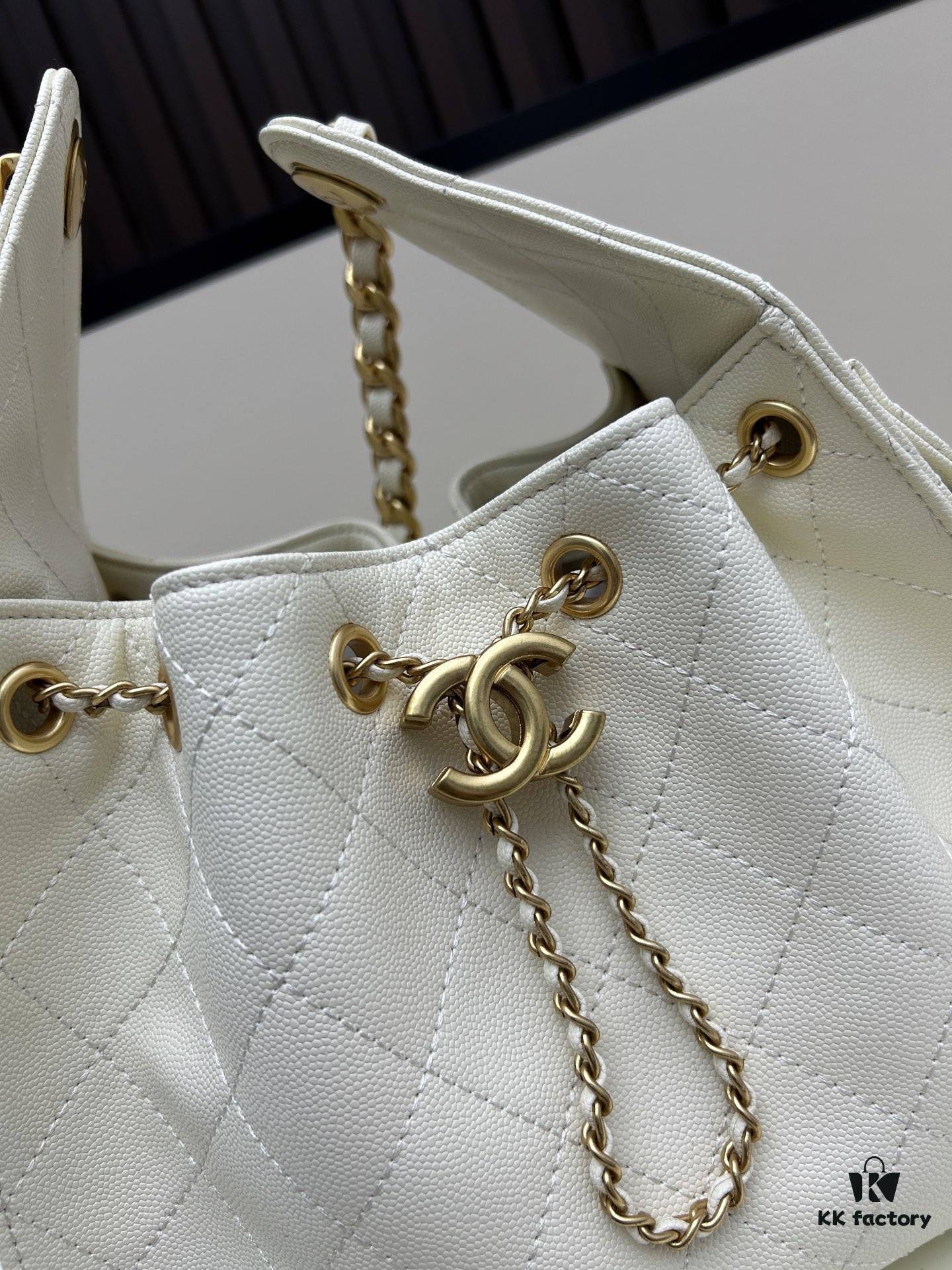 69304e1cf09edb6de4c4e871 Upgraded Chanel 25C Hobo Bag in Quilted Calfskin - Small Vintage-Inspired Drawstring Bucket Bag with Retro Gold-Tone Hardware and Classic Chain Design