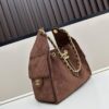 69304e27f09edb6de4c4e87e Upgraded Chanel 25C Hobo Bag Mini, Quilted Calfskin Crossbody Bucket Bag with Vintage Gold Buckle Drawstring, Diamond Stitching, Retro Black-Gold Tone, Classic Chain Design