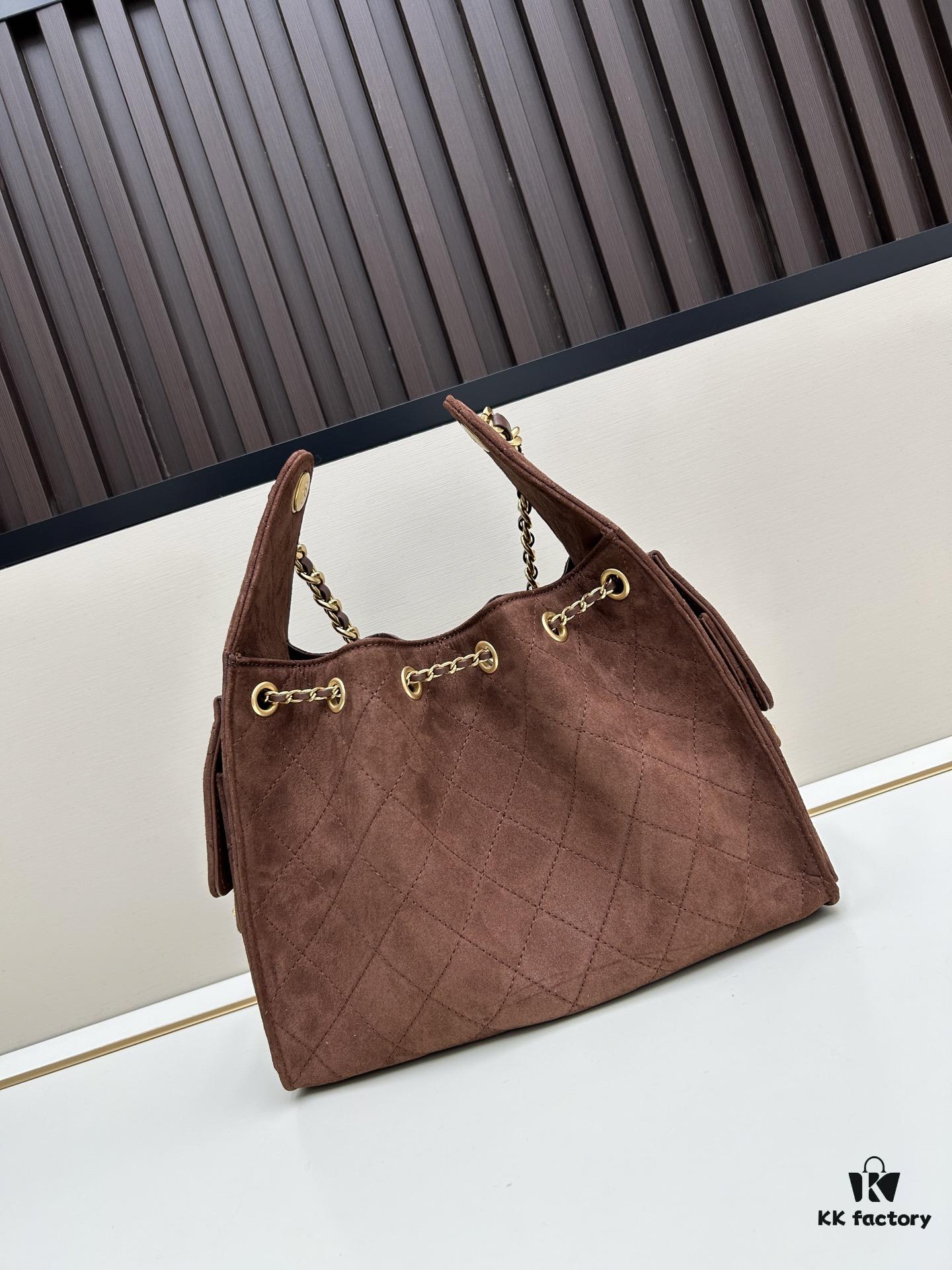 69304e27f09edb6de4c4e87f Upgraded Chanel 25C Hobo Bag Mini, Quilted Calfskin Crossbody Bucket Bag with Vintage Gold Buckle Drawstring, Diamond Stitching, Retro Black-Gold Tone, Classic Chain Design