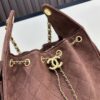 69304e28f09edb6de4c4e882 Upgraded Chanel 25C Hobo Bag Mini, Quilted Calfskin Crossbody Bucket Bag with Vintage Gold Buckle Drawstring, Diamond Stitching, Retro Black-Gold Tone, Classic Chain Design