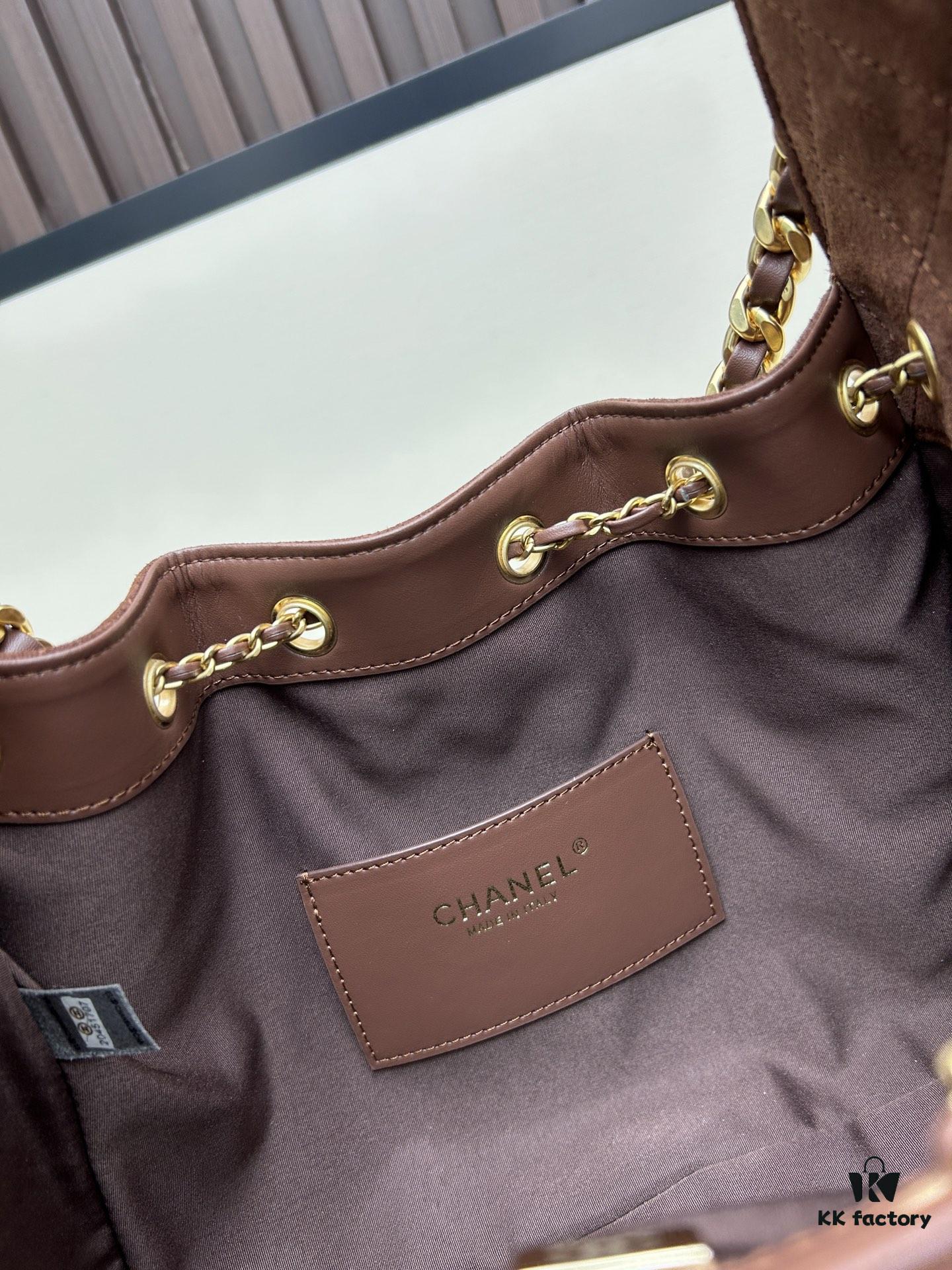 69304e2bf09edb6de4c4e884 Upgraded Chanel 25C Hobo Bag Mini, Quilted Calfskin Crossbody Bucket Bag with Vintage Gold Buckle Drawstring, Diamond Stitching, Retro Black-Gold Tone, Classic Chain Design