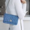 69304e2df09edb6de4c4e888 Chanel 22p Spring/Summer Collection New 19Bag Denim Light Color Sand Silver Hardware