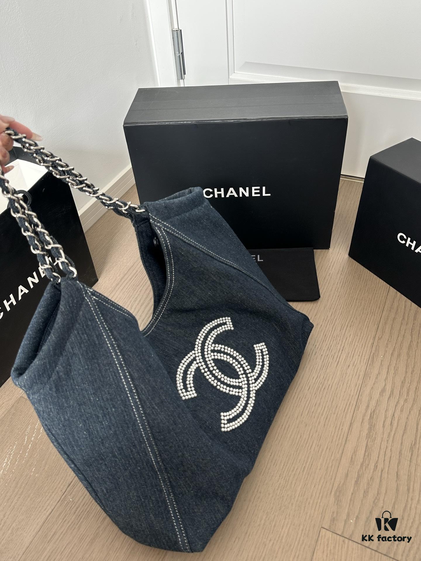 CHANEL VINTAGE Pearl Denim