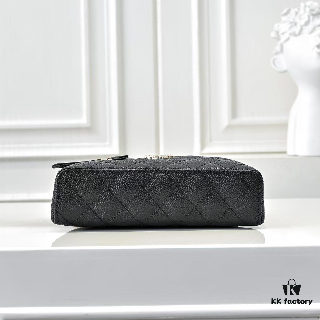 69304e8df09edb6de4c4e8fe Chanel 25C Spring/Summer New Lunchbox Bag, Calfskin with Metal Chain Design, Double C Logo, Compact Size Fits Phone and Daily Essentials