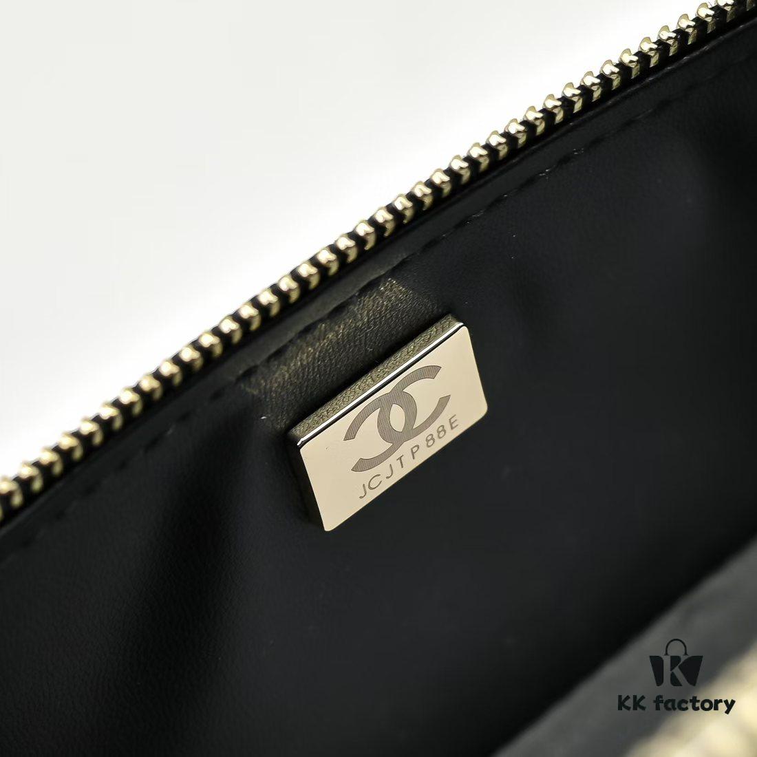 69304e90f09edb6de4c4e905 Chanel 25C Spring/Summer New Lunchbox Bag, Calfskin with Metal Chain Design, Double C Logo, Compact Size Fits Phone and Daily Essentials