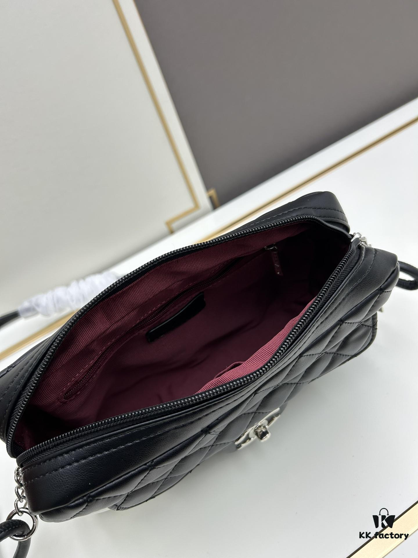 69304e95f09edb6de4c4e90c New Arrival with Box Words Fail! No Wonder So Many Are Searching for This Black and White Chanel Camera Bag