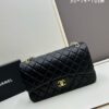 69304eaff09edb6de4c4e932 Chanel Classic CF1113 Lambskin Electroplated Hardware with Glazed Finish, Premium Cowhide Gold Tone Clasp, Authentic Custom Import Level