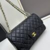 69304eb0f09edb6de4c4e933 Chanel Classic CF1113 Lambskin Electroplated Hardware with Glazed Finish, Premium Cowhide Gold Tone Clasp, Authentic Custom Import Level