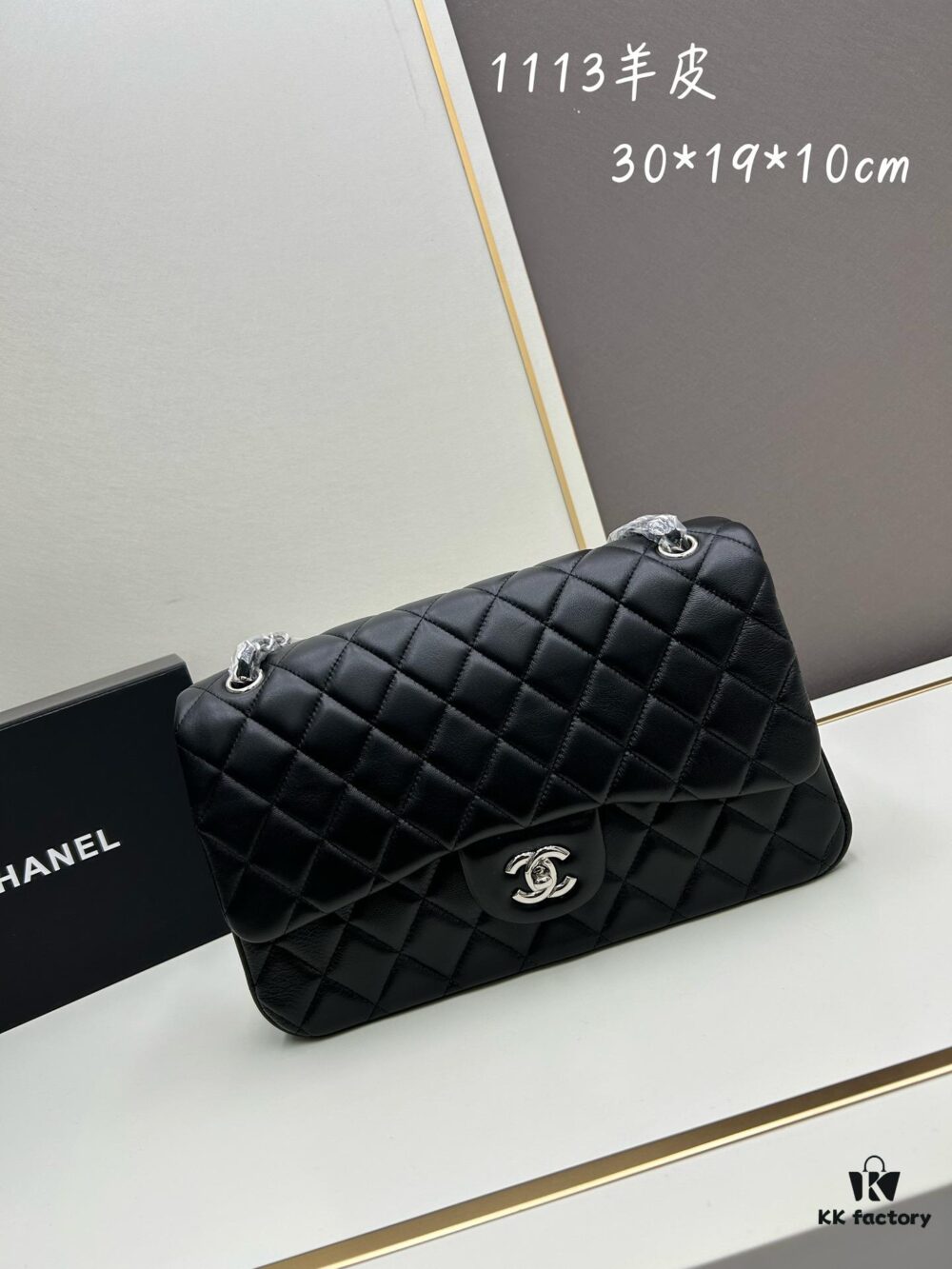 69304eb6f09edb6de4c4e93b Chanel Classic CF1113 Lambskin Electroplated Hardware with Glazed Finish, Premium Cowhide Gold Tone Clasp – Authentic Custom Import Grade