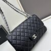 69304eb7f09edb6de4c4e93c Chanel Classic CF1113 Lambskin Electroplated Hardware with Glazed Finish, Premium Cowhide Gold Tone Clasp – Authentic Custom Import Grade