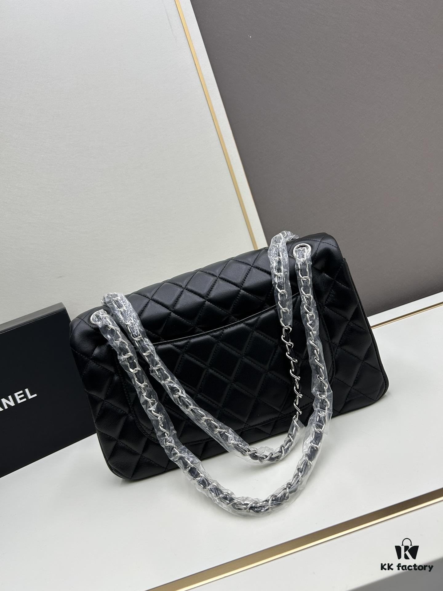 69304ebbf09edb6de4c4e942 Chanel Classic CF1113 Lambskin Electroplated Hardware with Glazed Finish, Premium Cowhide Gold Tone Clasp – Authentic Custom Import Grade