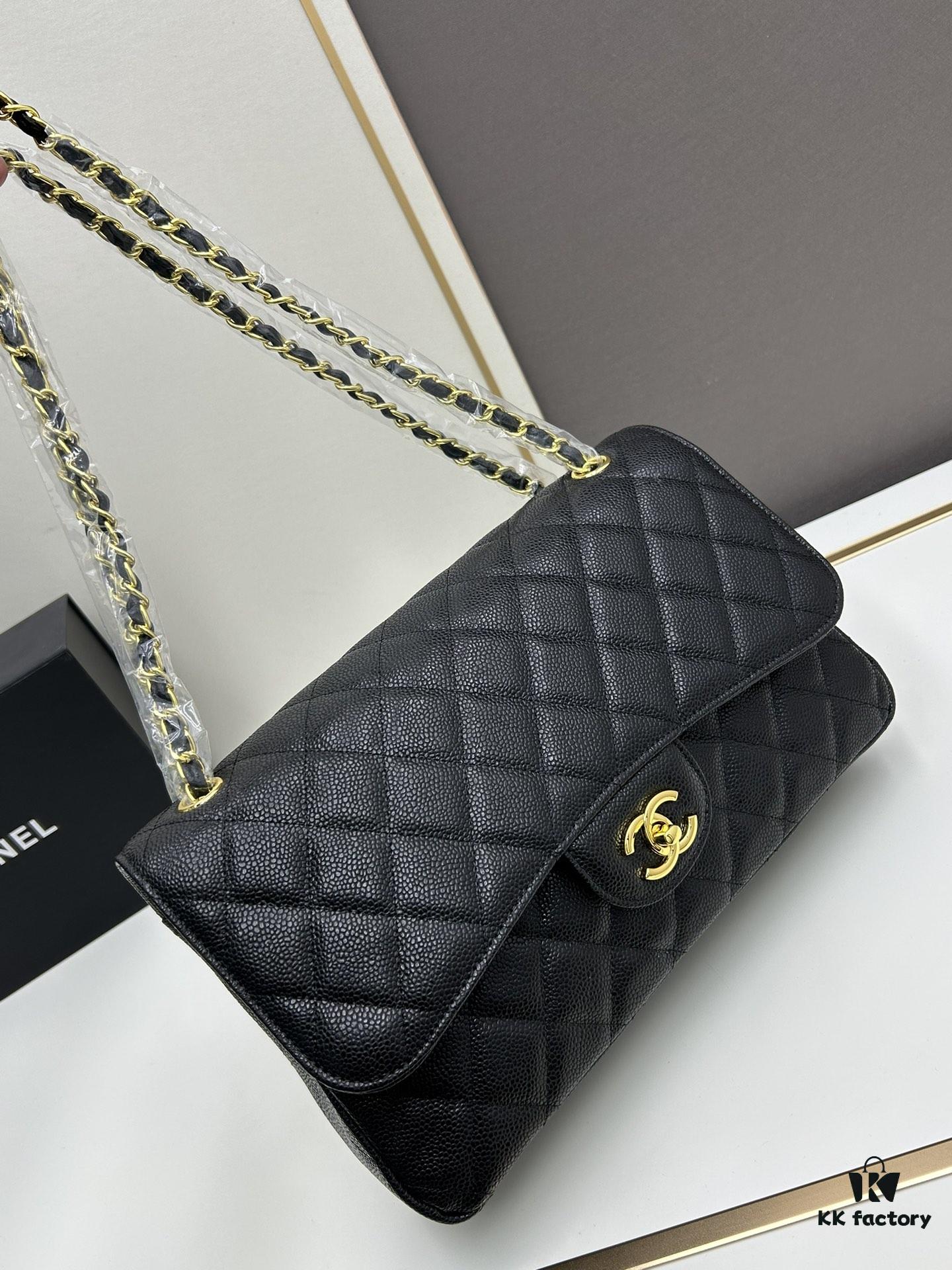 69304ec6f09edb6de4c4e94c Chanel Classic CF1113 Calfskin Quilted Lambskin Bag with Electroplated Hardware, Glazed Finish for Long-Lasting Color Retention