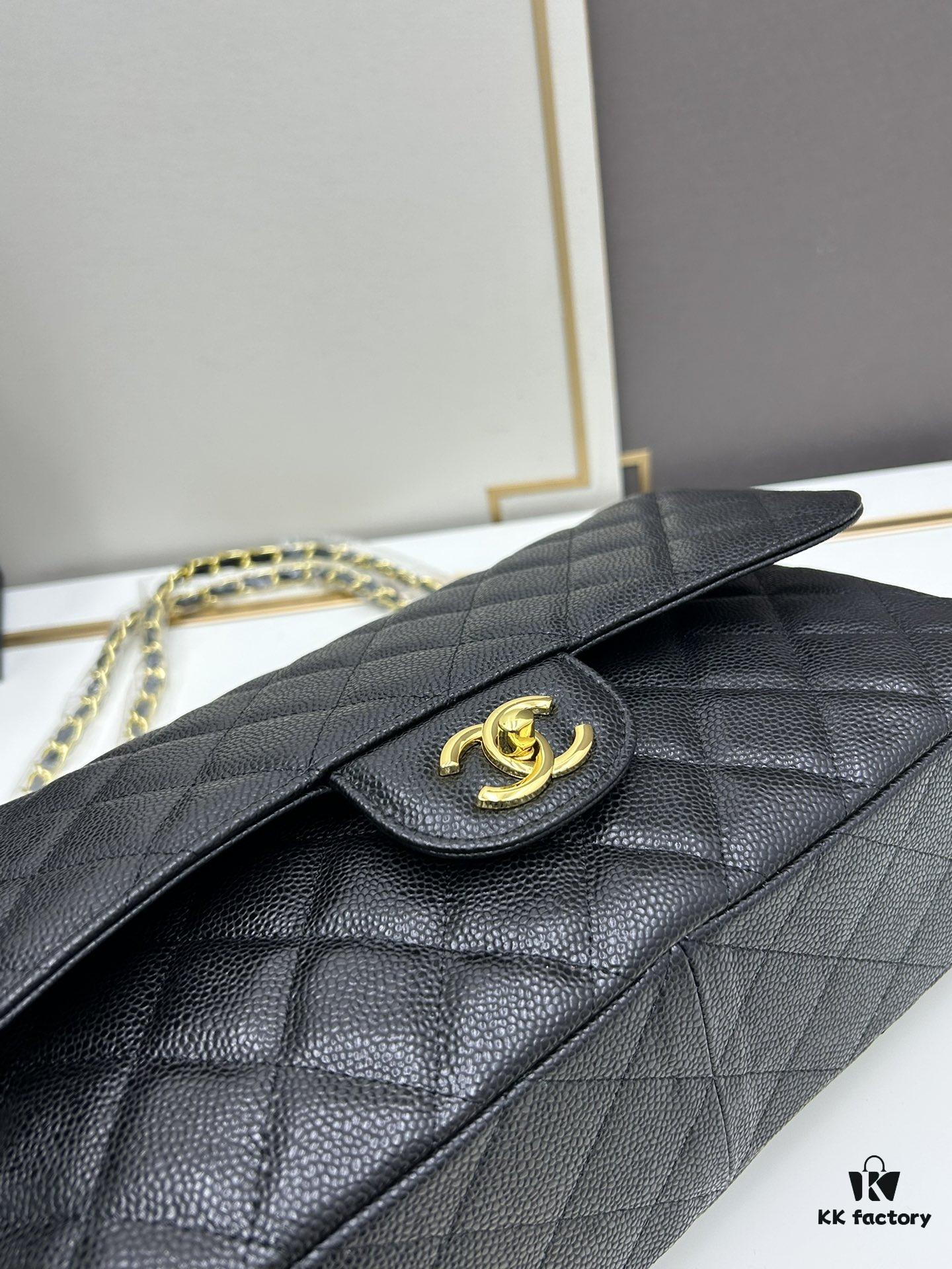 69304ec9f09edb6de4c4e951 Chanel Classic CF1113 Calfskin Quilted Lambskin Bag with Electroplated Hardware, Glazed Finish for Long-Lasting Color Retention