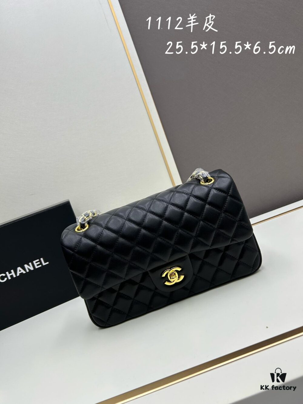 69304ecbf09edb6de4c4e954 Chanel Classic CF1112 Lambskin Electroplated Hardware with Glazed Finish, Premium Cowhide Gold Tone Clasp