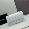 69304ecff09edb6de4c4e95b Chanel Classic CF1112 Lambskin Electroplated Hardware with Glazed Finish, Premium Cowhide Gold Tone Clasp