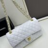 69304ed0f09edb6de4c4e95c Chanel Classic CF1112 Lambskin Electroplated Hardware with Glazed Finish, Premium Cowhide Gold Tone Clasp
