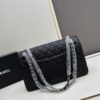 69304ed1f09edb6de4c4e960 Chanel Classic CF1113 Calfskin Grain Bag with Electroplated Hardware