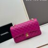 69304ed4f09edb6de4c4e964 Chanel Classic CF1112 Lambskin Electroplated Hardware with Glazed Finish, Premium Cowhide Gold Tone Clasp