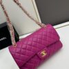 69304ed6f09edb6de4c4e966 Chanel Classic CF1112 Lambskin Electroplated Hardware with Glazed Finish, Premium Cowhide Gold Tone Clasp