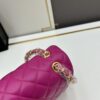 69304ed6f09edb6de4c4e967 Chanel Classic CF1112 Lambskin Electroplated Hardware with Glazed Finish, Premium Cowhide Gold Tone Clasp