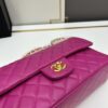 69304ed8f09edb6de4c4e969 Chanel Classic CF1112 Lambskin Electroplated Hardware with Glazed Finish, Premium Cowhide Gold Tone Clasp