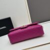 69304ed9f09edb6de4c4e96d Chanel Classic CF1112 Lambskin Electroplated Hardware with Glazed Finish, Premium Cowhide Gold Tone Clasp