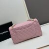 69304edaf09edb6de4c4e96f Chanel Classic CF1112 Lambskin Electroplated Hardware with Glazed Finish, Premium Cowhide Gold Tone Trim
